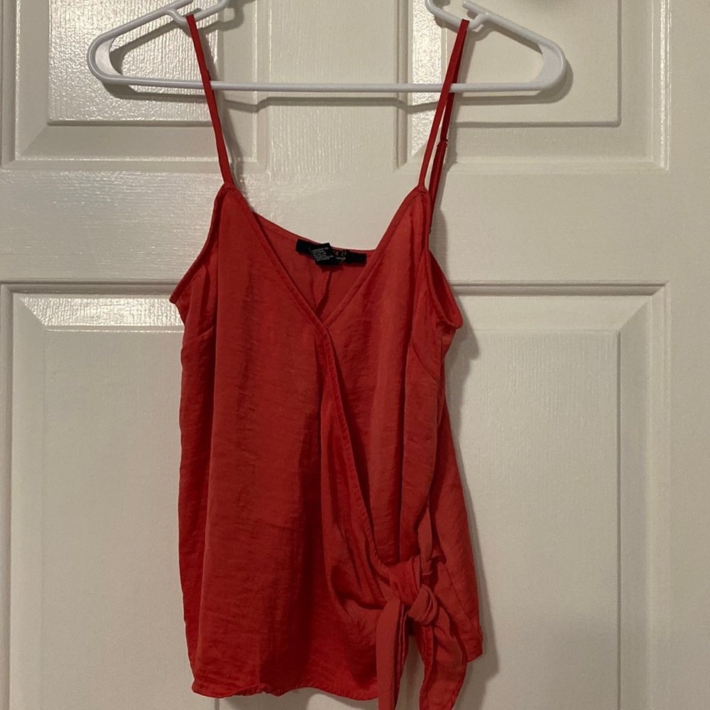 Red dressy tank